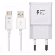 Kit Carregador Usb Para Samsung Galaxy Gran Prime Duos V8 Branca