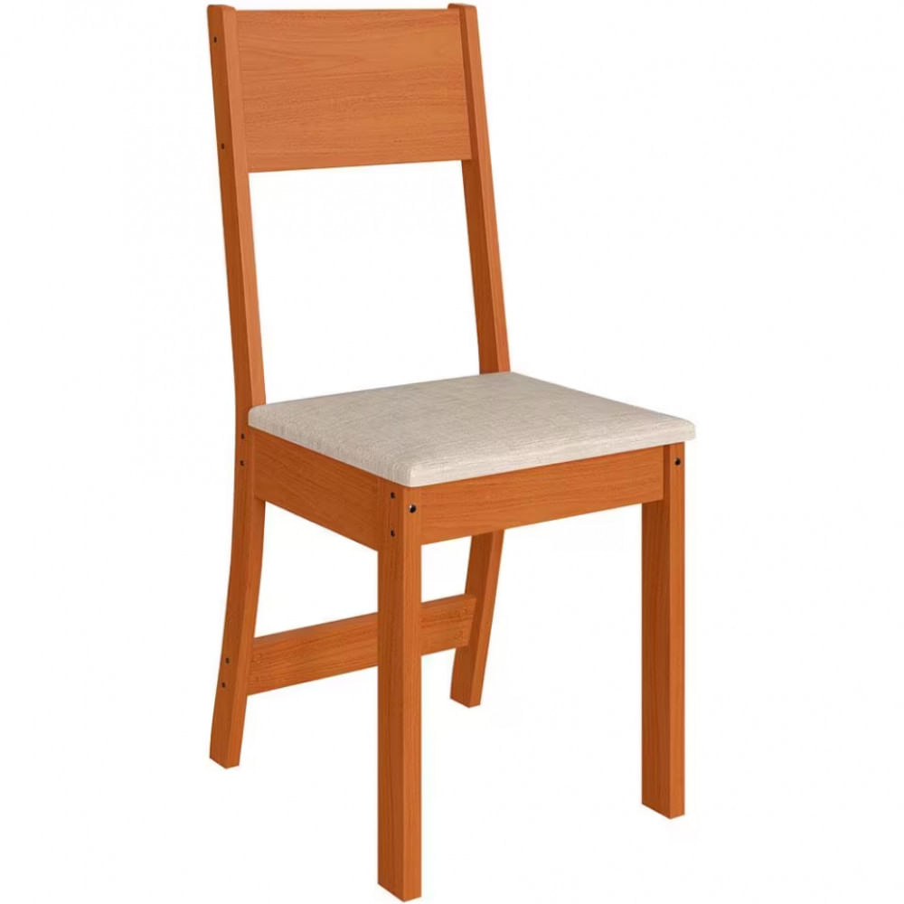 Mesa de Jantar Indekes Orquídea com 4 Cadeiras Feijo e Off White