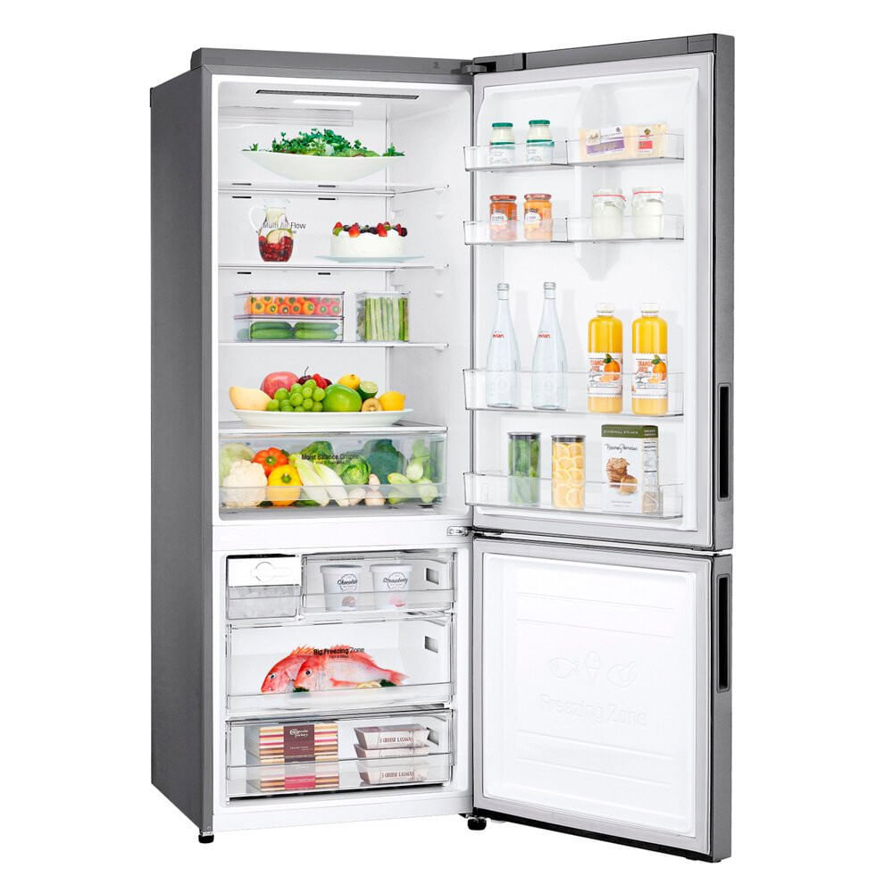 Geladeira Smart Inverse GCB569NLL 2 Portas 451 Litros LG Inox / 220V