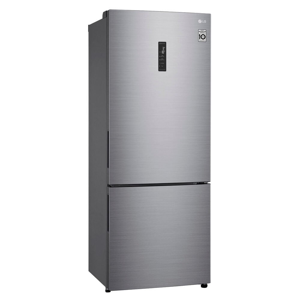 Geladeira Smart Inverse GCB569NLL 2 Portas 451 Litros LG Inox / 220V