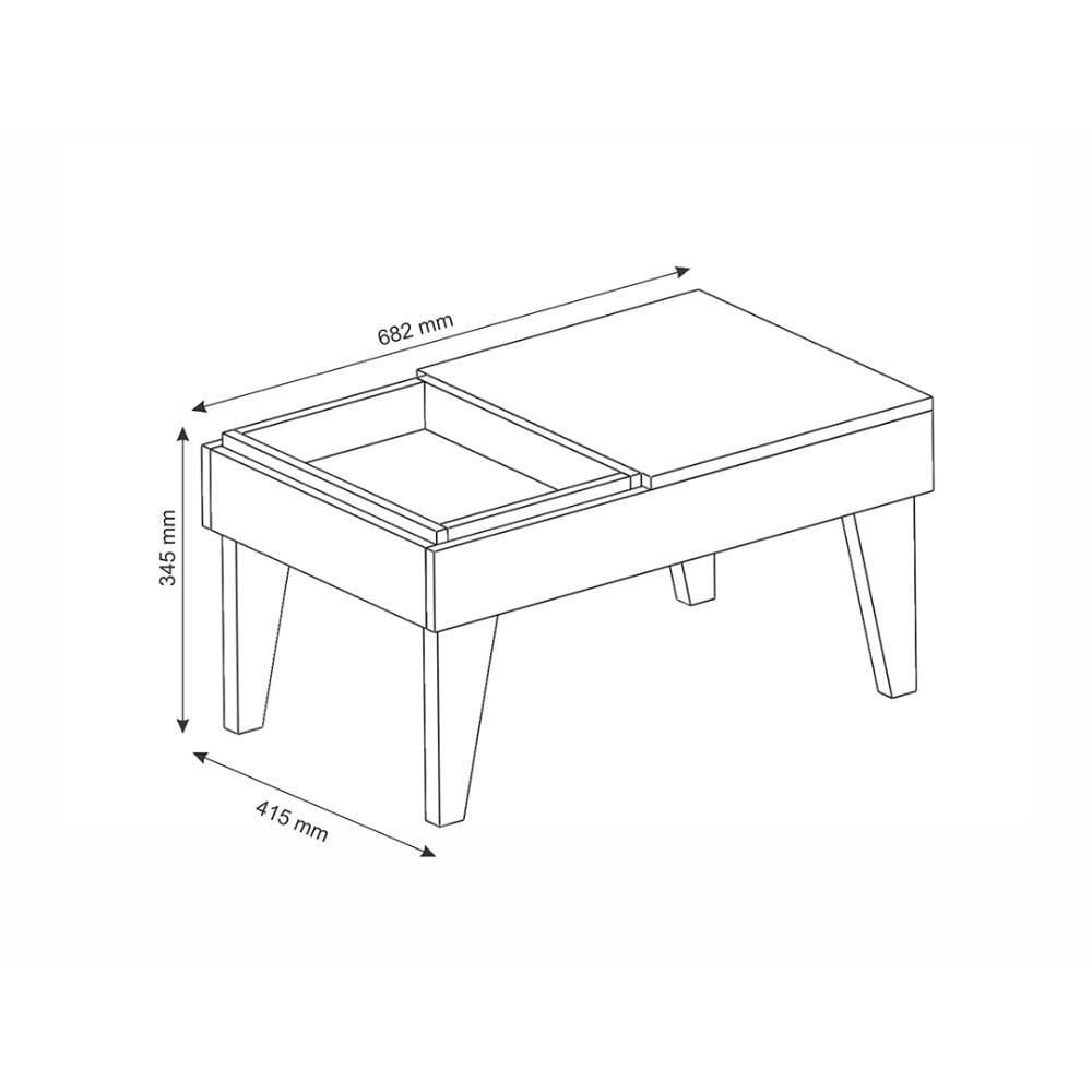 Mesa De Centro Lisy - Off White-matte