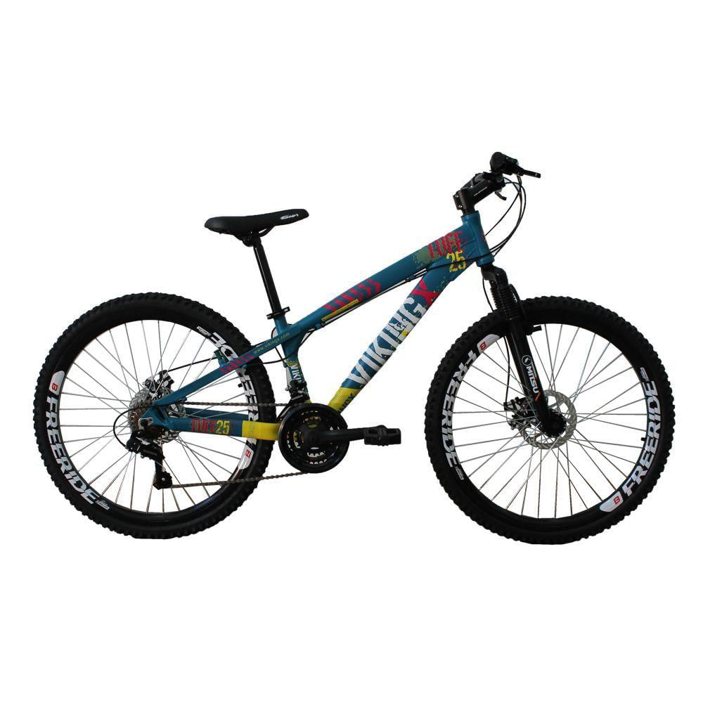 Bicicleta Tuff25 Freeride Aro 26 AZ/AM 21 Vel VikingX