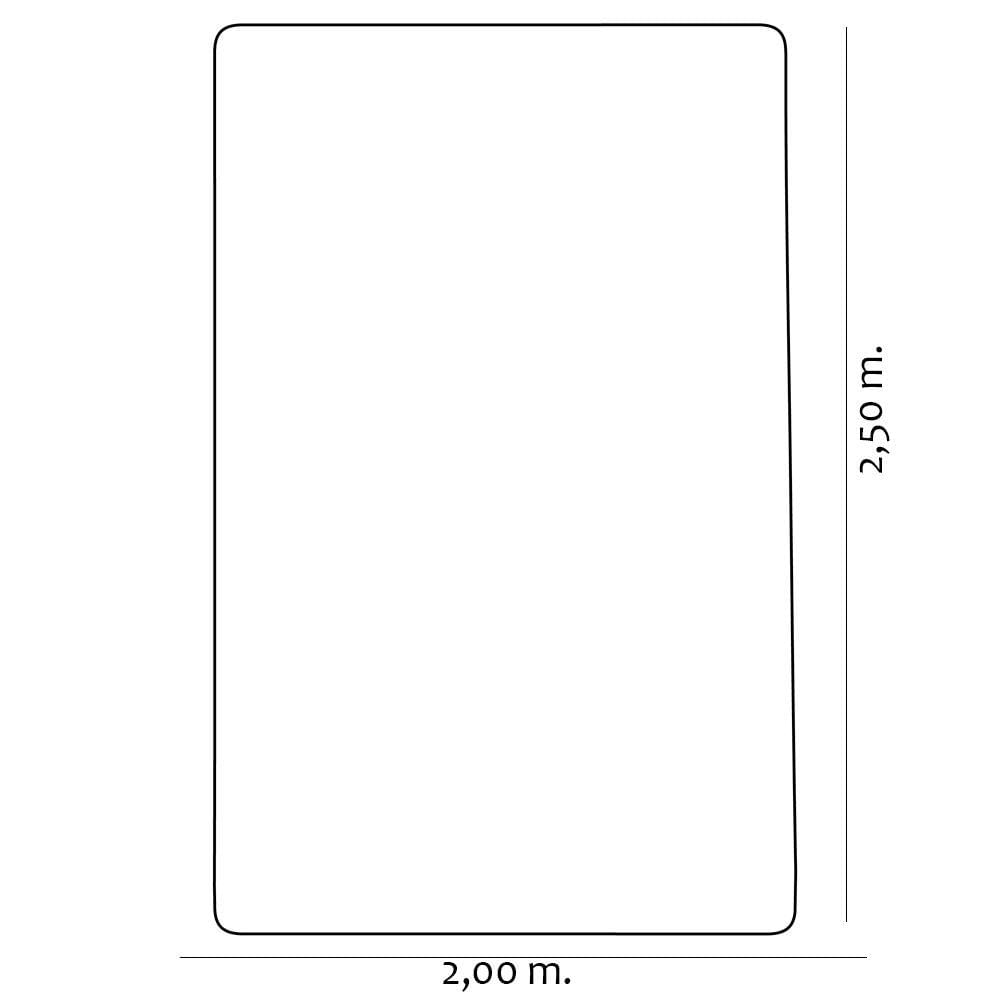 Tapete Para Sala de Estar Foffo 2,00x2,50 Platina - Tapetes São Carlos