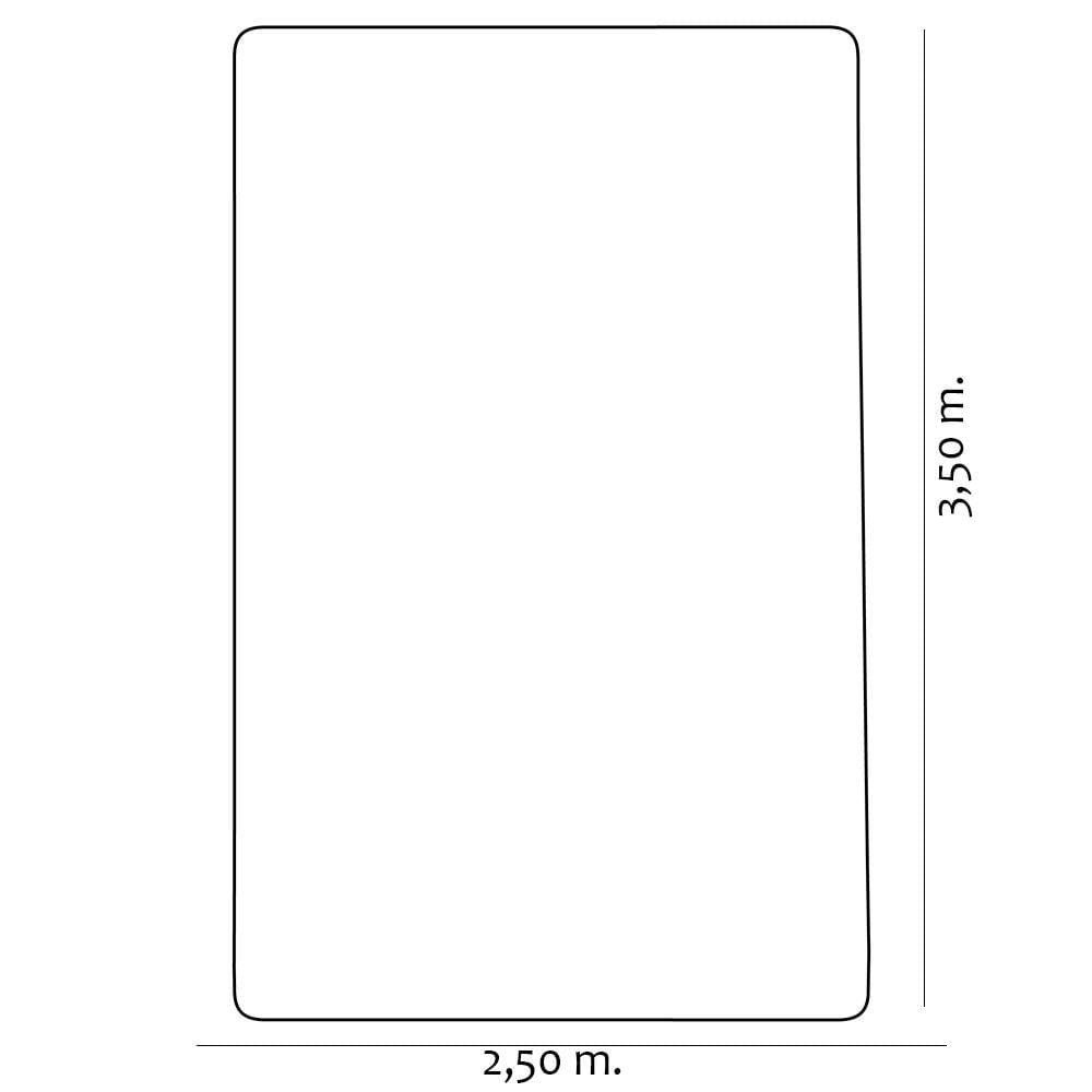 Tapete Para Sala de Estar New Bouclê 2,50x3,50 Palha - Tapetes São Carlos