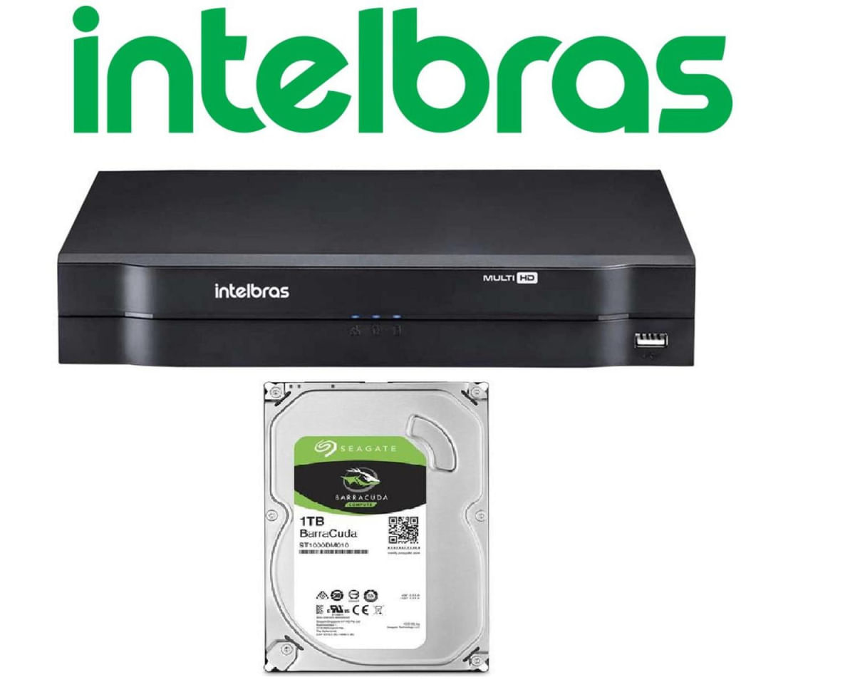 Dvr Intelbras 4ch Mhdx Cloud Hdcvi Multi Hd 1tb