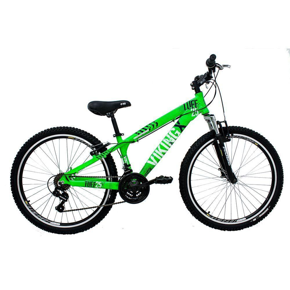 Bicicleta MTB Freeride Aro 26 21V Verde Viking X