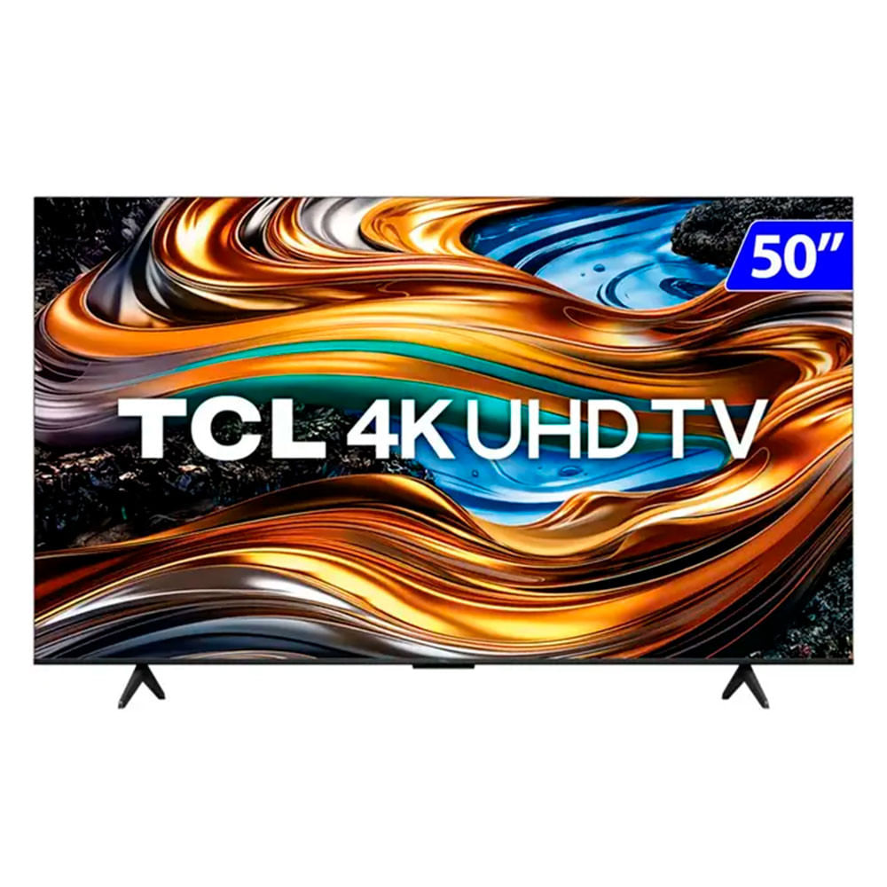 Smart Tv Tcl 50 Polegadas 50P755 Led Smart 4k UHD Wifi Dual Voz Google Assist