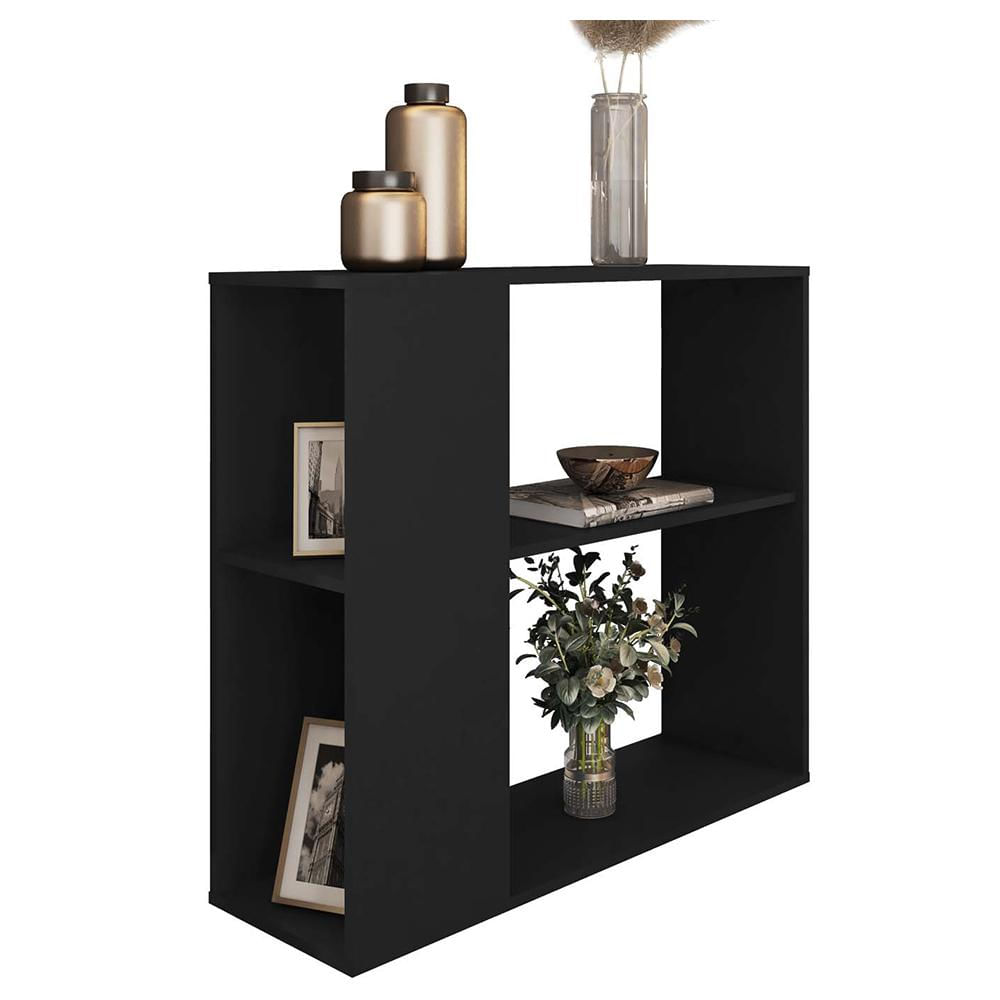 Aparador Buffet Decorativo 1 Prateleira Opala Preto Caemmun