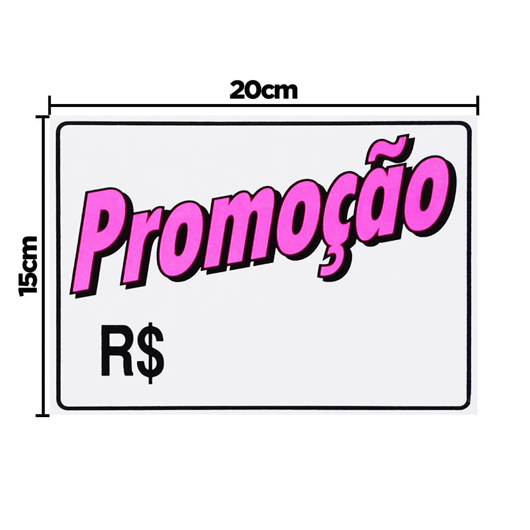 Placa De Sinalização Promoção 20x15 Acesso - P-21 F9e