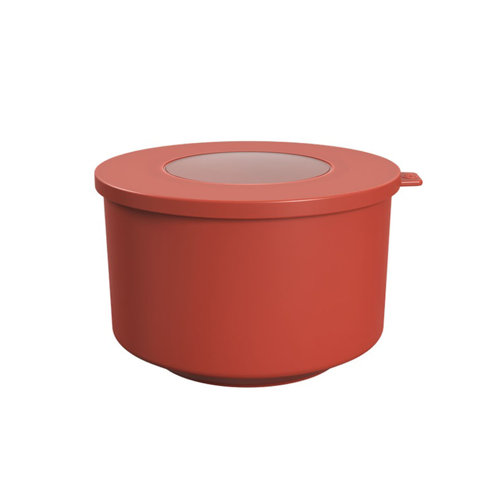 Pote Hoop Coza 1L Vermelho Goiaba