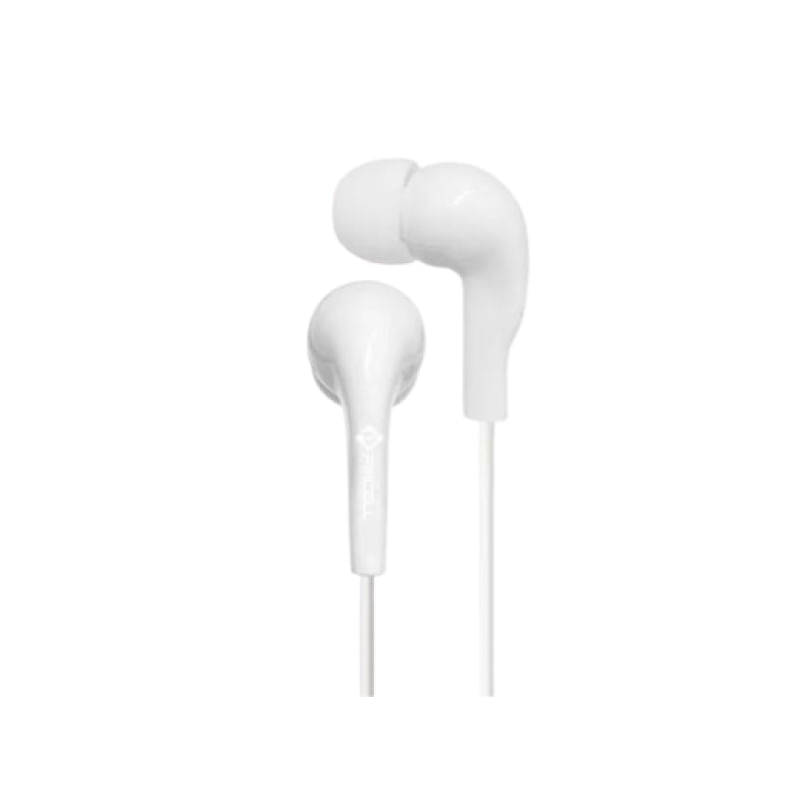 Fone de Ouvido com Microfone Simples e Universal Branco