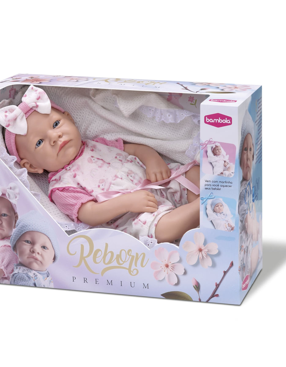 Boneca Baby Reborn Premium Menina 883 - Bambola