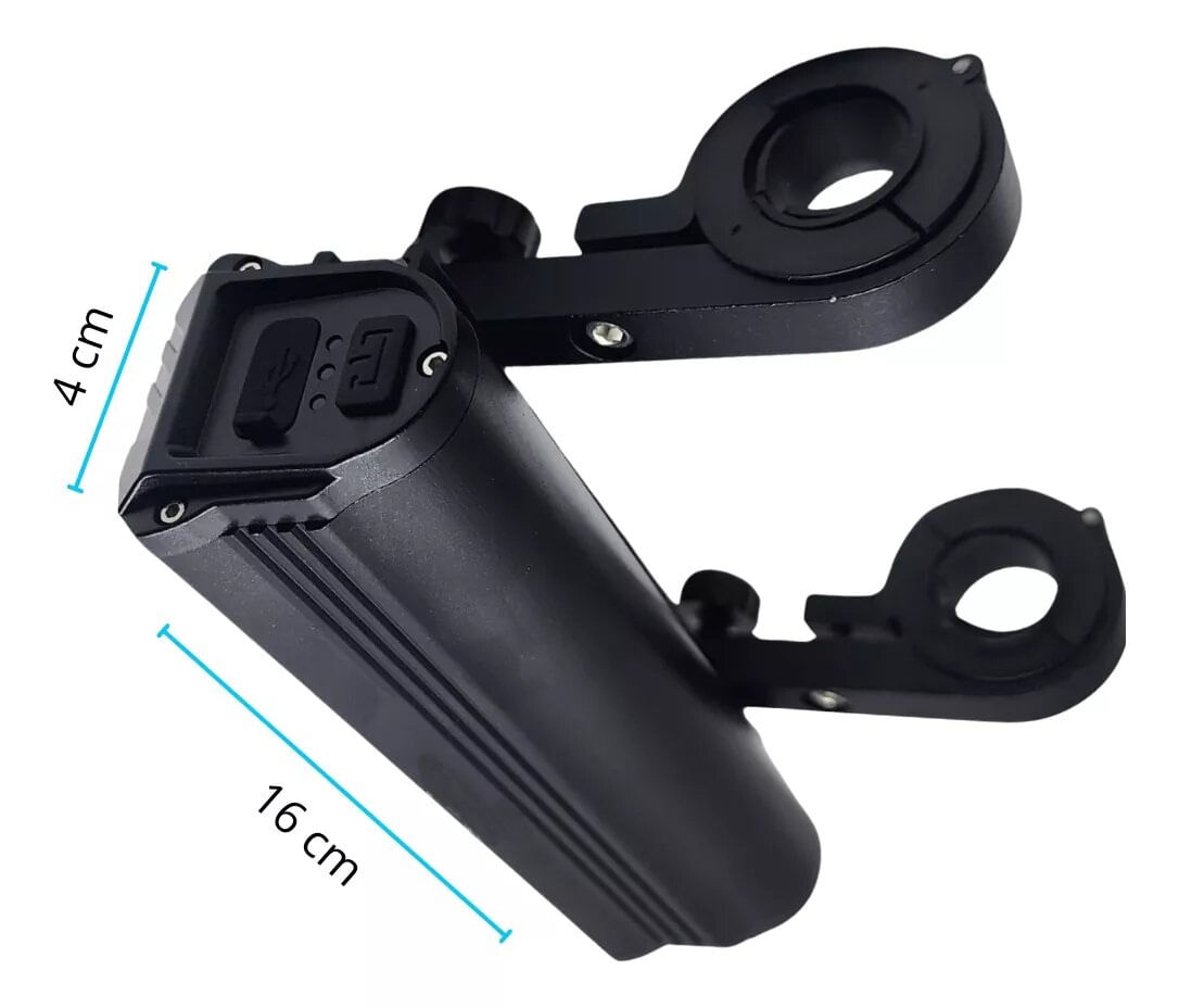 Farol Bike 5 Leds com 20.000 Lumen forte 10.000mAh Bicicleta
