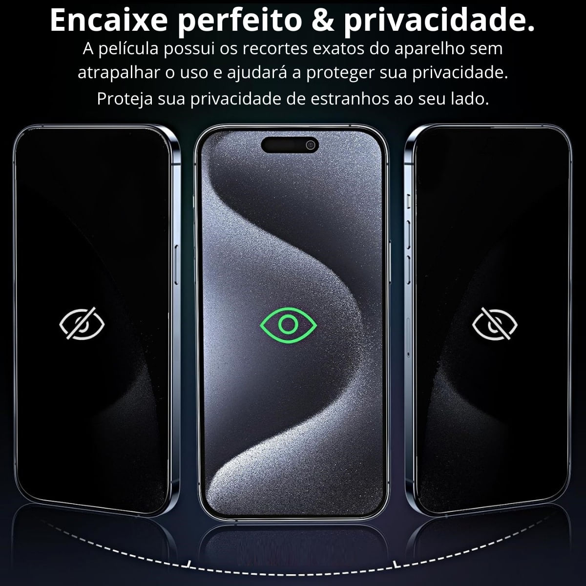 Película Privativa Escura Para iPhone 16 PRO