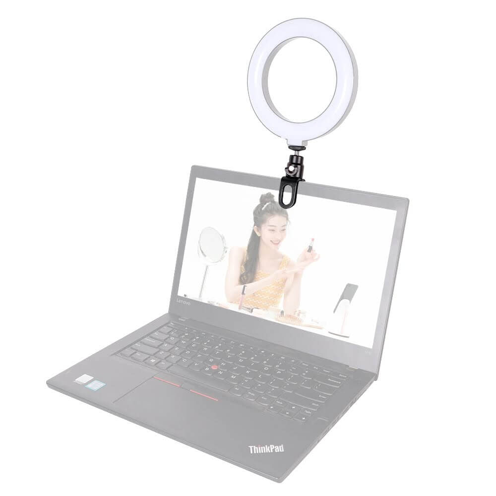 Encontraproduto.com.br - Suporte Clip para Notebook com Encaixe 1/4 Polegadas