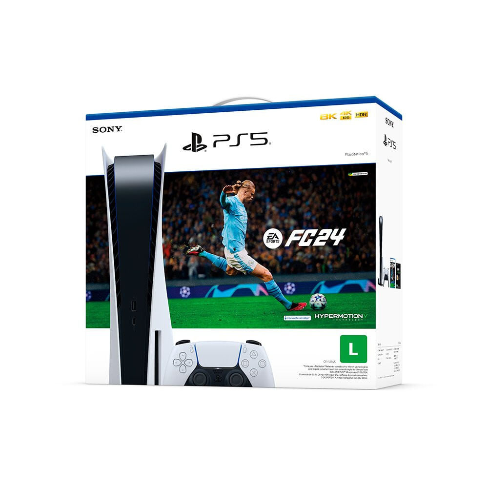 Playstation 5 SO00010 825GB Controle Sem Fio FC 24 EA SPORTS Sony Branco