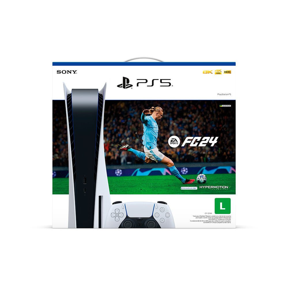 Playstation 5 SO00010 825GB Controle Sem Fio FC 24 EA SPORTS Sony Branco