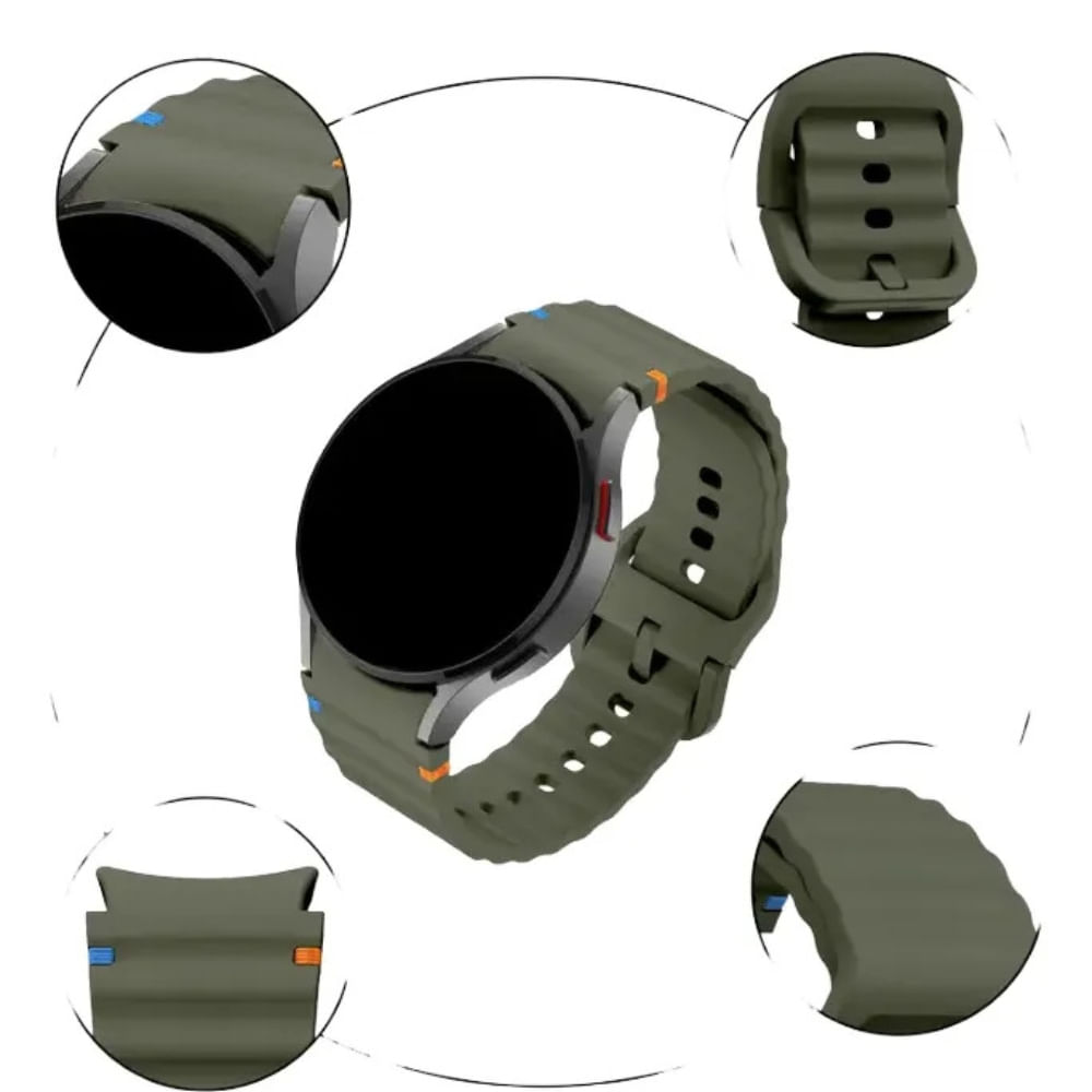 Pulseira SmartWatch Preta Ondas Moderna Para Watch 5 PRO