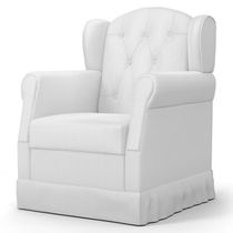 Poltrona De Amamentação Balanço Lucy P04 Sintético Branco - Mpozenato