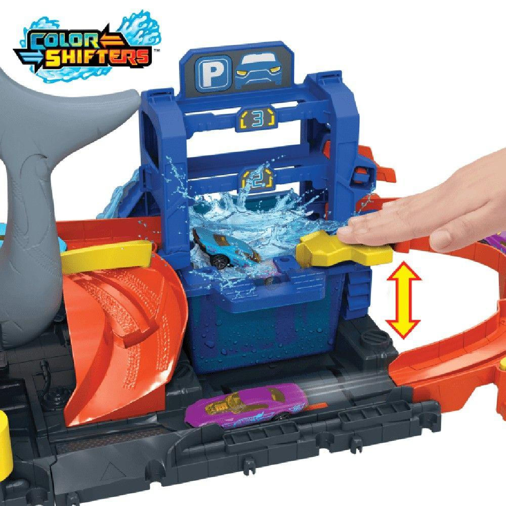 Hot Wheels City Pista Lava-Rápido Mega Tubarão - Mattel