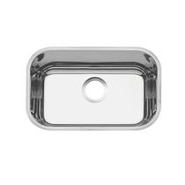 Cuba de embutir Tramontina Lavinia 47 BL em aço inox alto brilho 47x30 cm