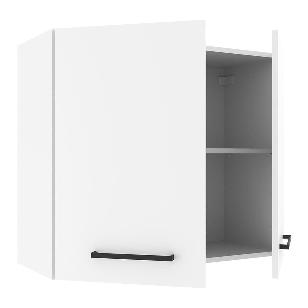 Armário Aéreo Madesa Agata 80 cm 2 Portas - Branco Branco