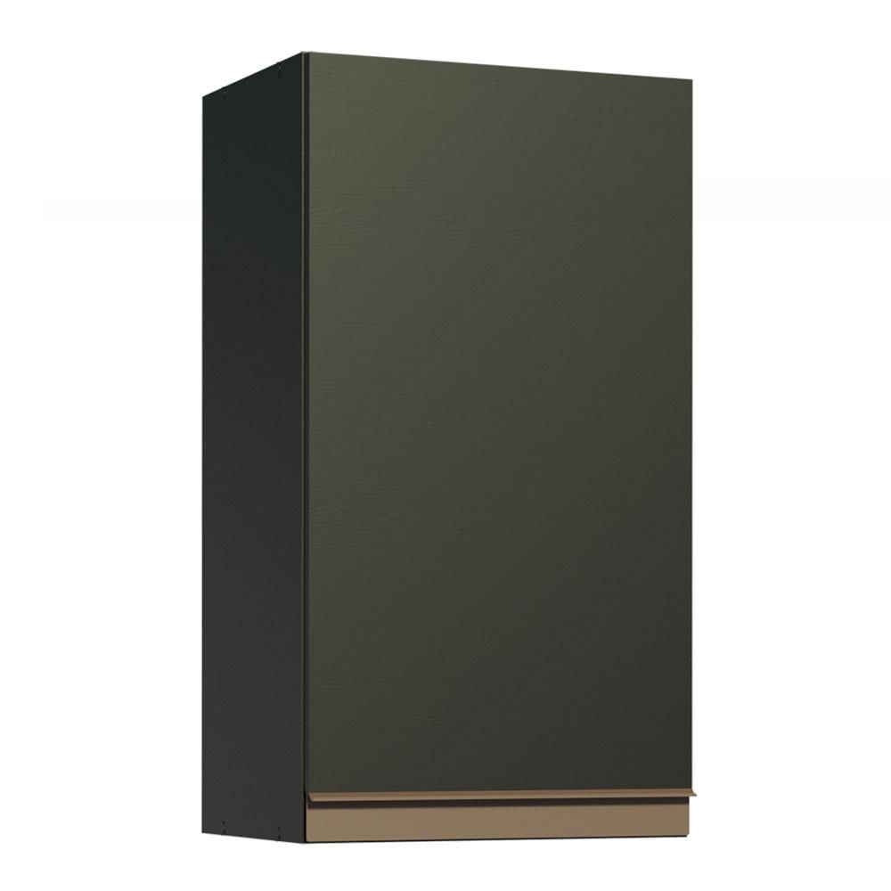 Armário Aéreo Madesa Reims 35 cm 1 Porta - Preto