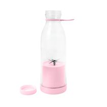 Mini Liquidificador Portatil Garrafa USB Rosa