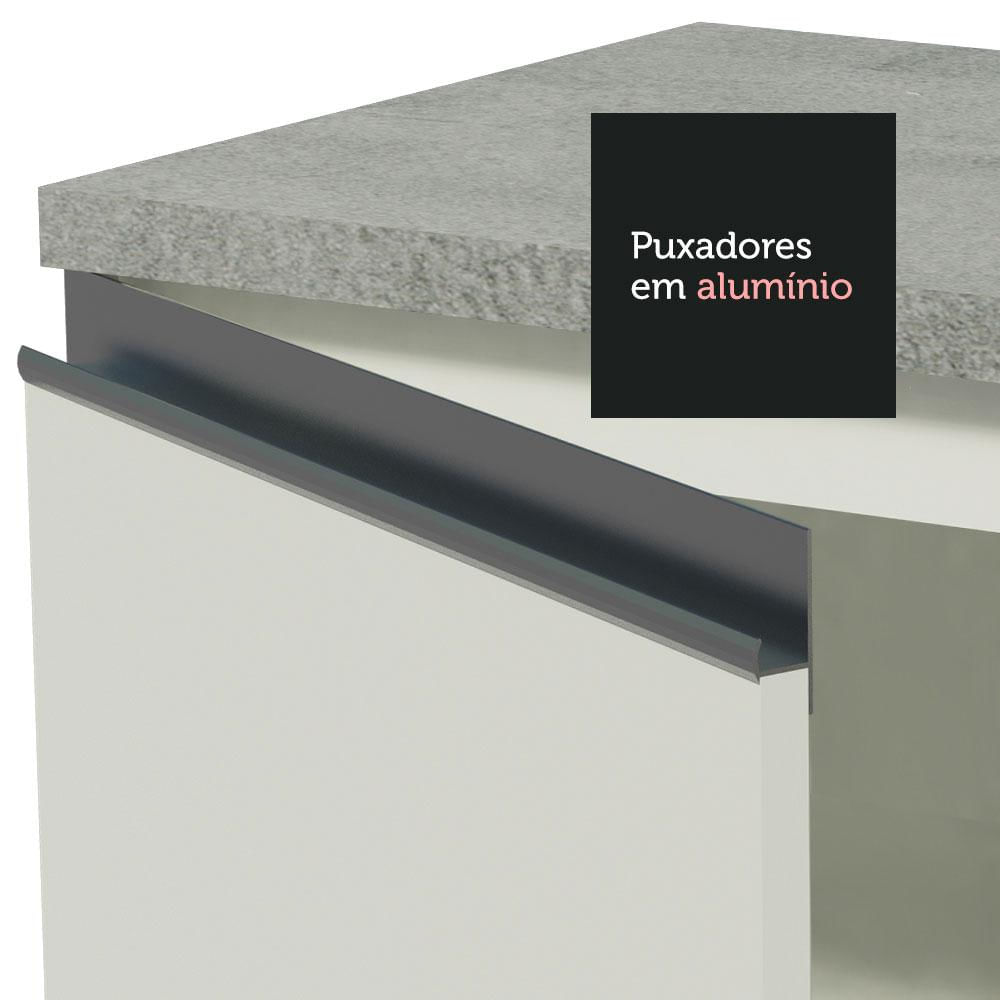 Balcão Gabinete de Pia Madesa Glamy 120 cm 2 Portas - Branco Branco