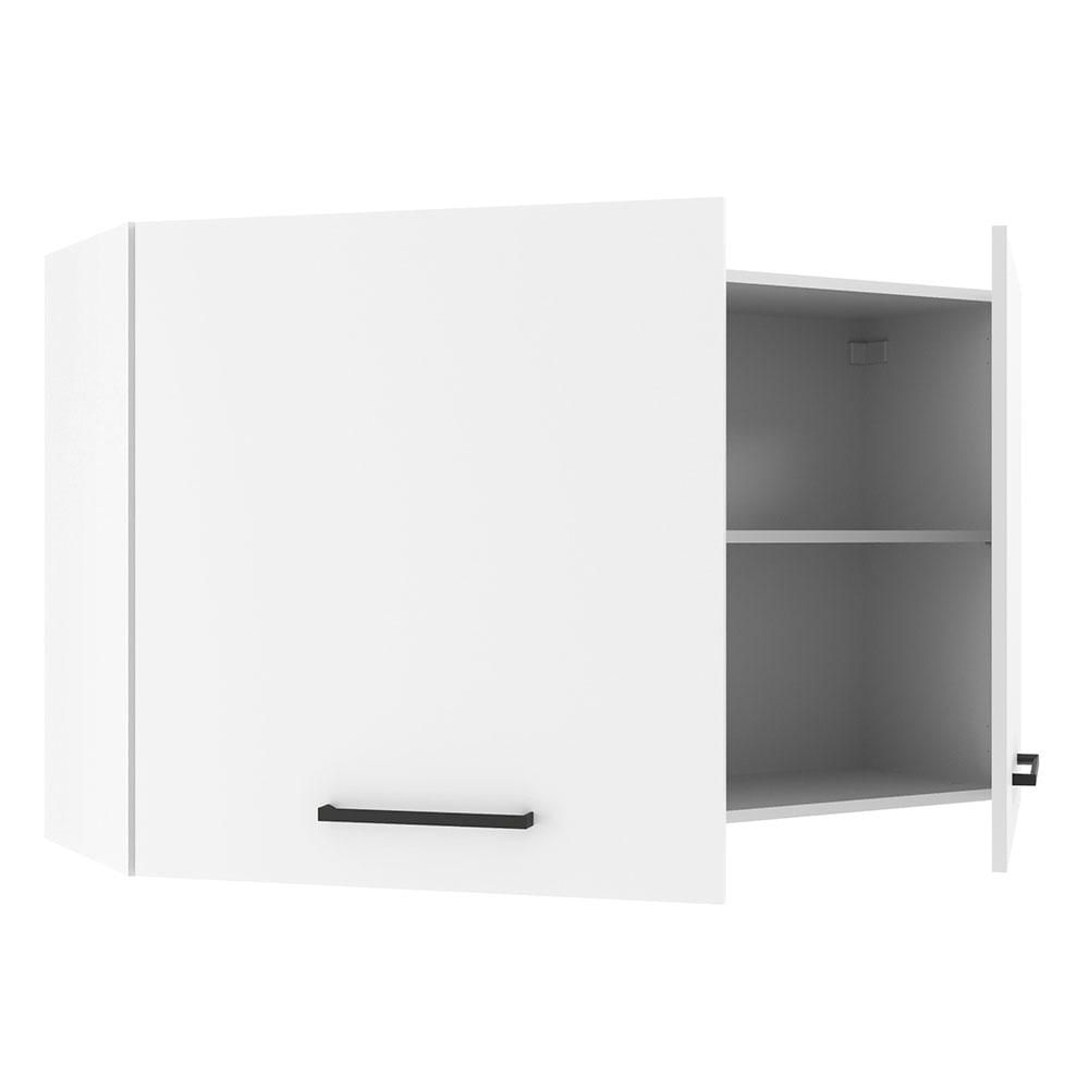 Armário Aéreo Madesa Agata 120 cm 2 Portas - Branco Branco