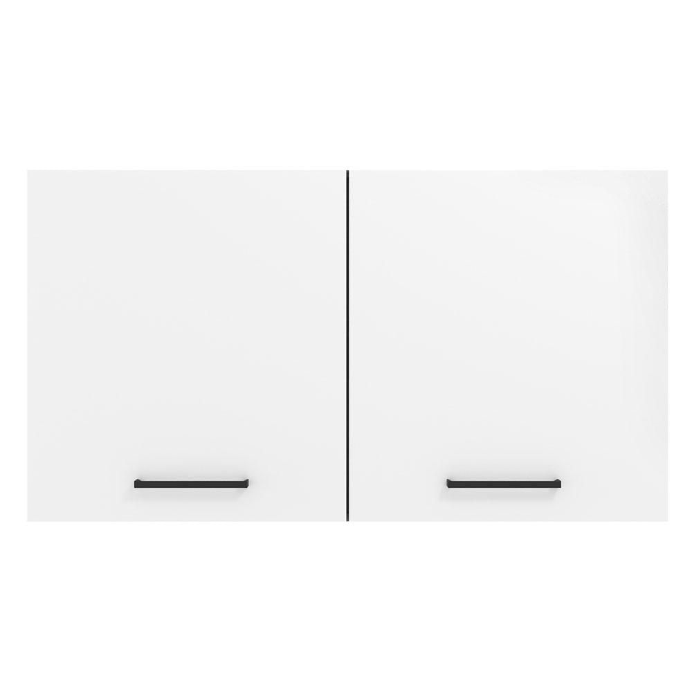 Armário Aéreo Madesa Agata 120 cm 2 Portas - Branco Branco