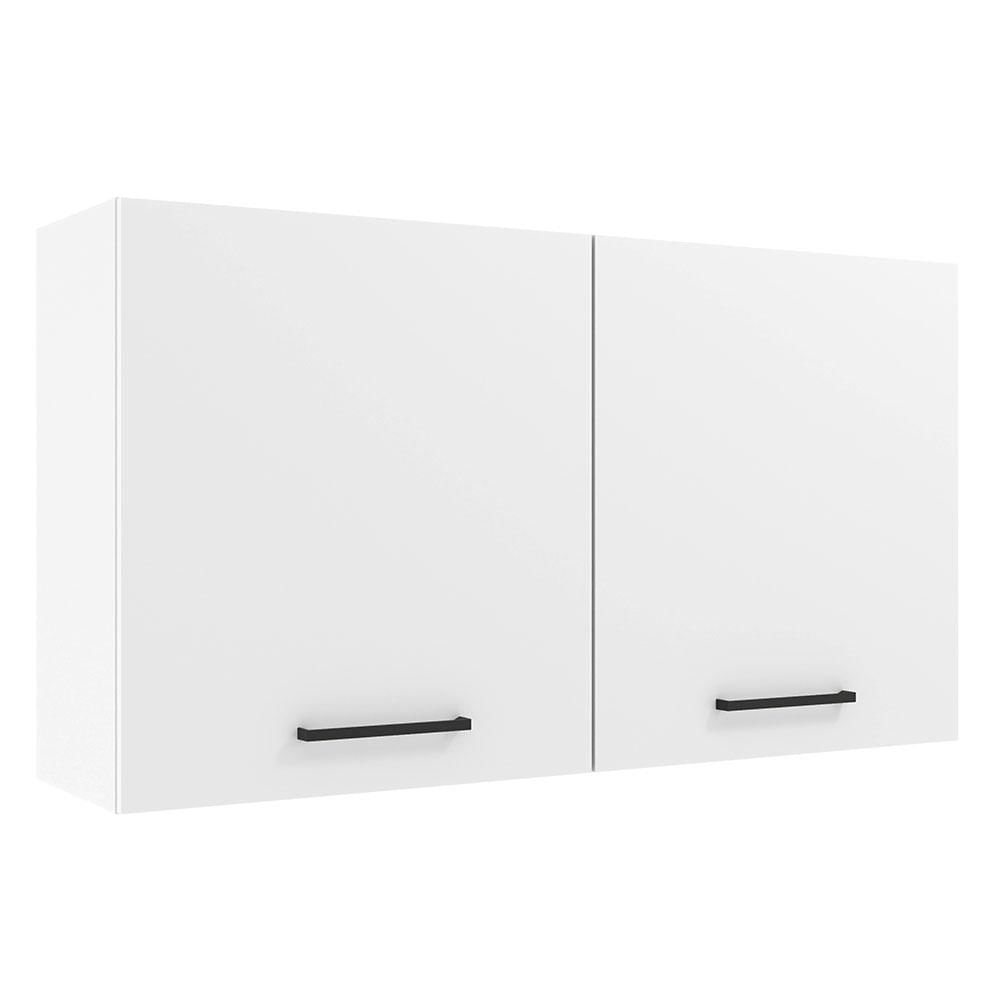 Armário Aéreo Madesa Agata 120 cm 2 Portas - Branco