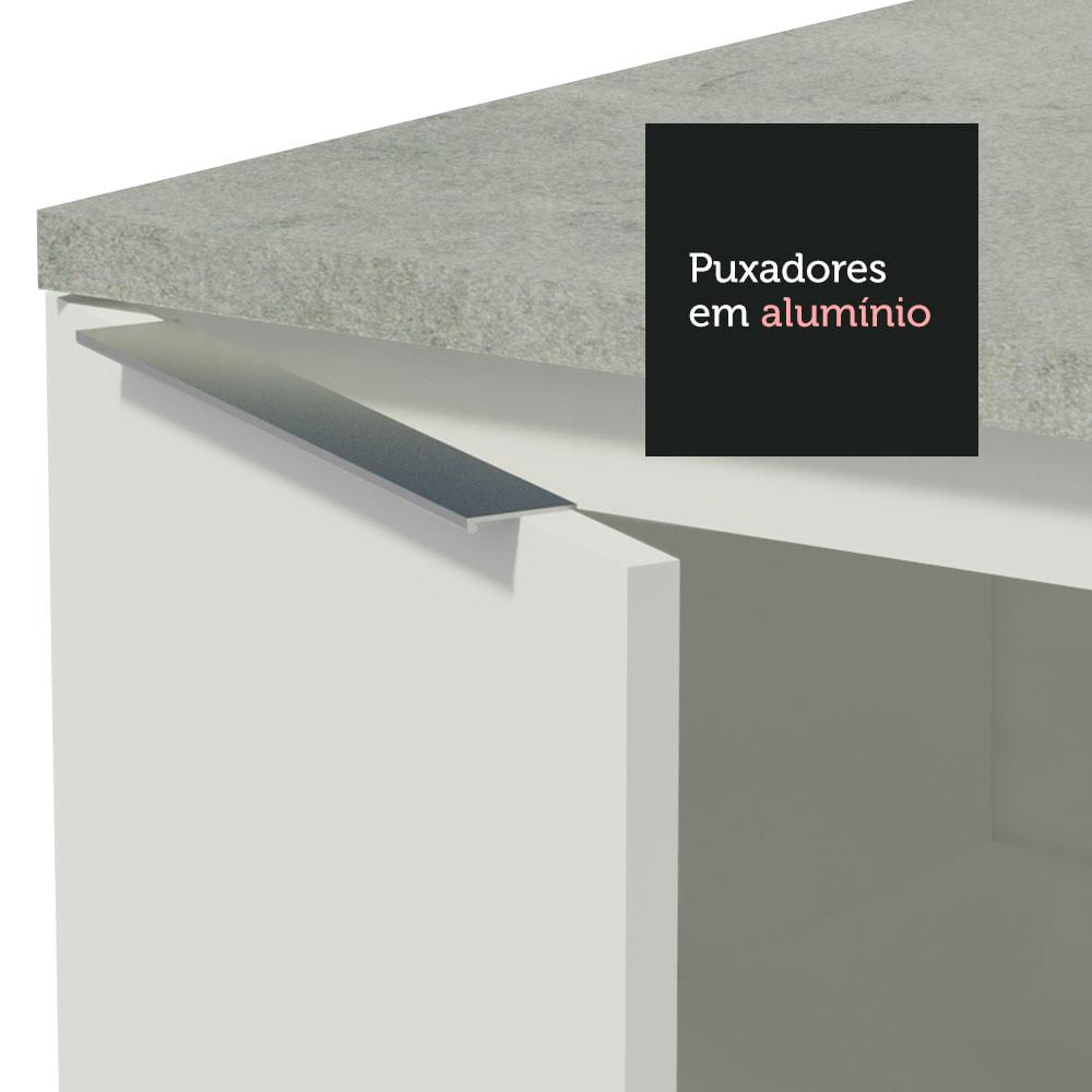 Balcão Madesa Stella 80 cm 2 Portas - Branco Branco