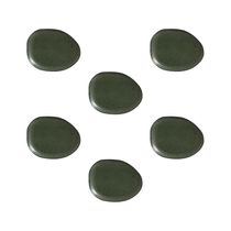 Conjunto de Pratos Oval Orgânico Greenery 31cm 6 Peças Porto Brasil