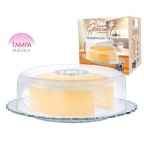Queijeira em Vidro com Tampa Acrílico Ruvolo