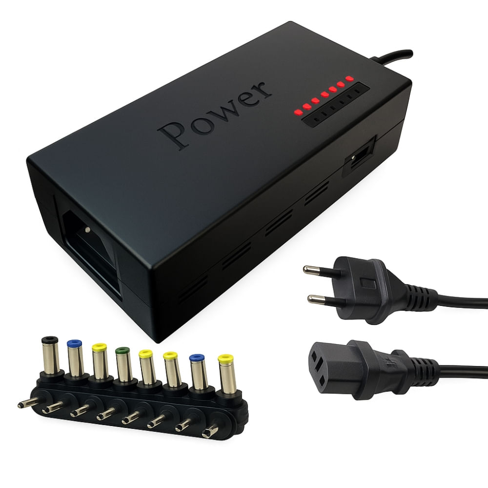 Carregador Notebook Compatível Maioria Modelos Bivolt