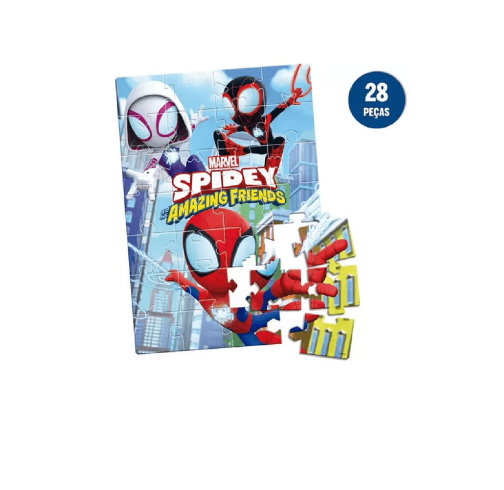 Quebra Cabeça de Chão 28 Peças Spidey e Seus Amigos 8059 - Toyster