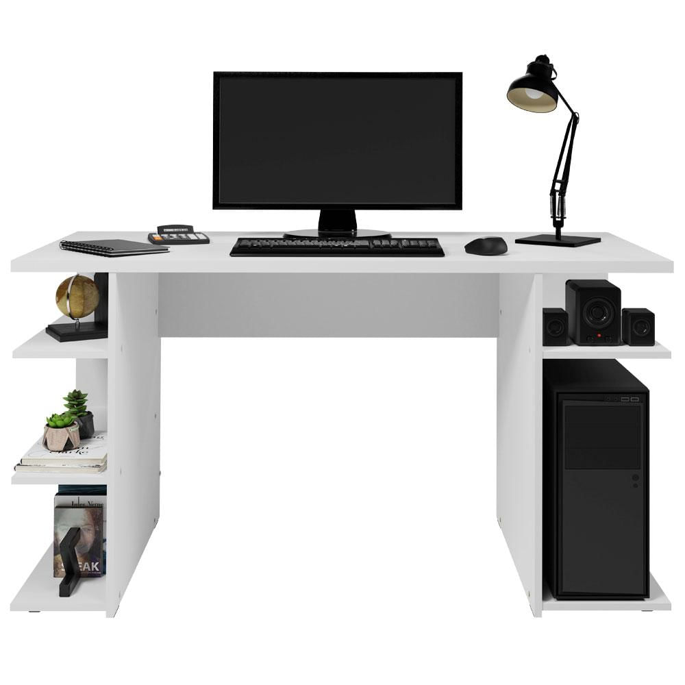 Escrivaninha Mesa para Computador Office 9409 Madesa - Branco Branco