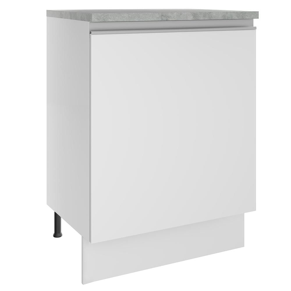 Balcão Madesa Glamy 60 cm 1 Porta - Branco