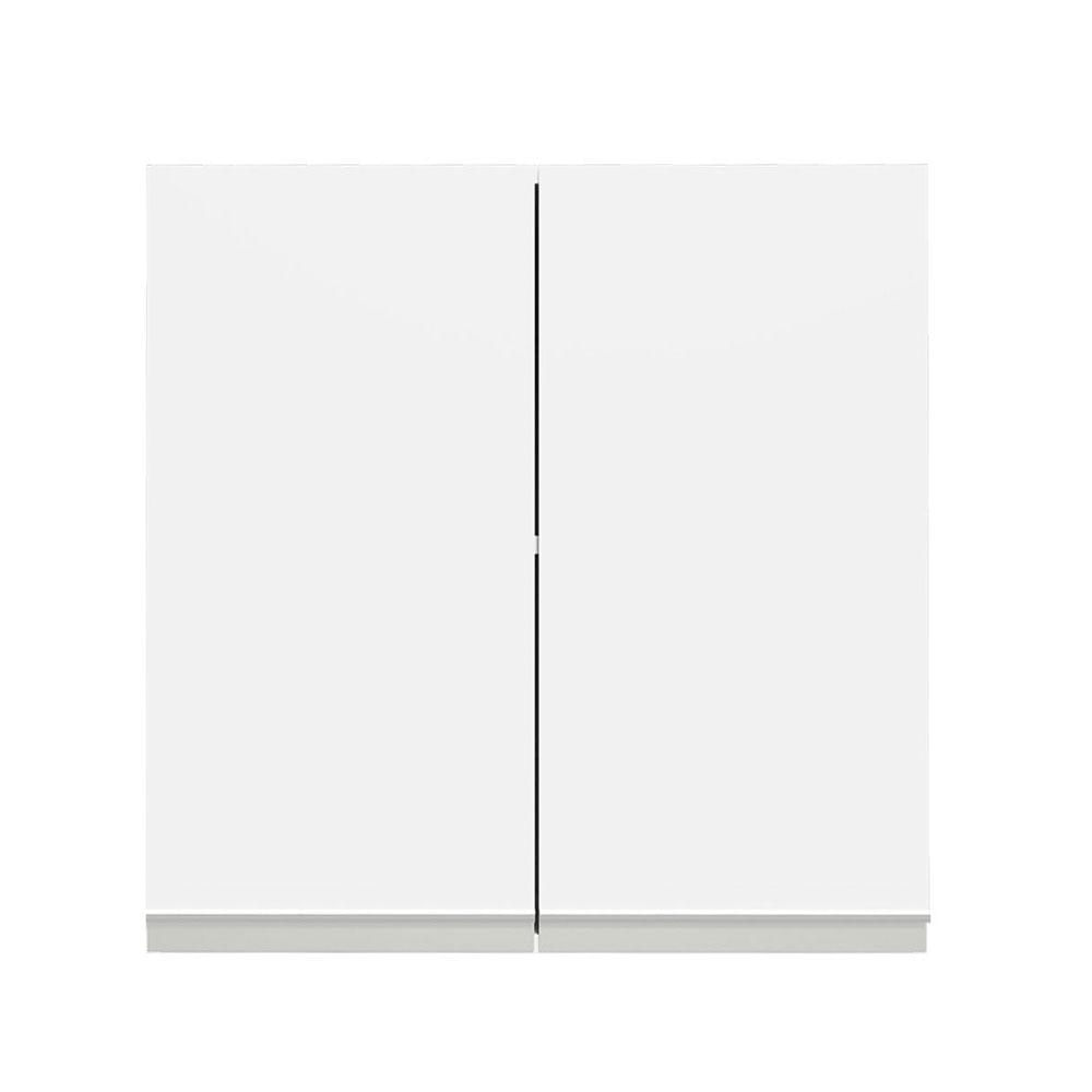 Armário Aéreo 70 cm 2 Portas Branco Glamy Madesa Branco