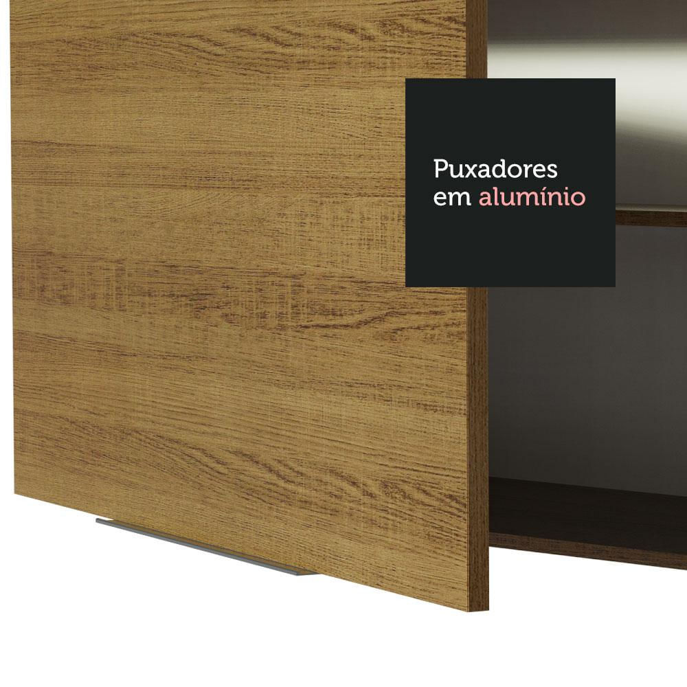 Armário Aéreo Madesa Stella 120 cm 2 Portas - Rustic Rustic