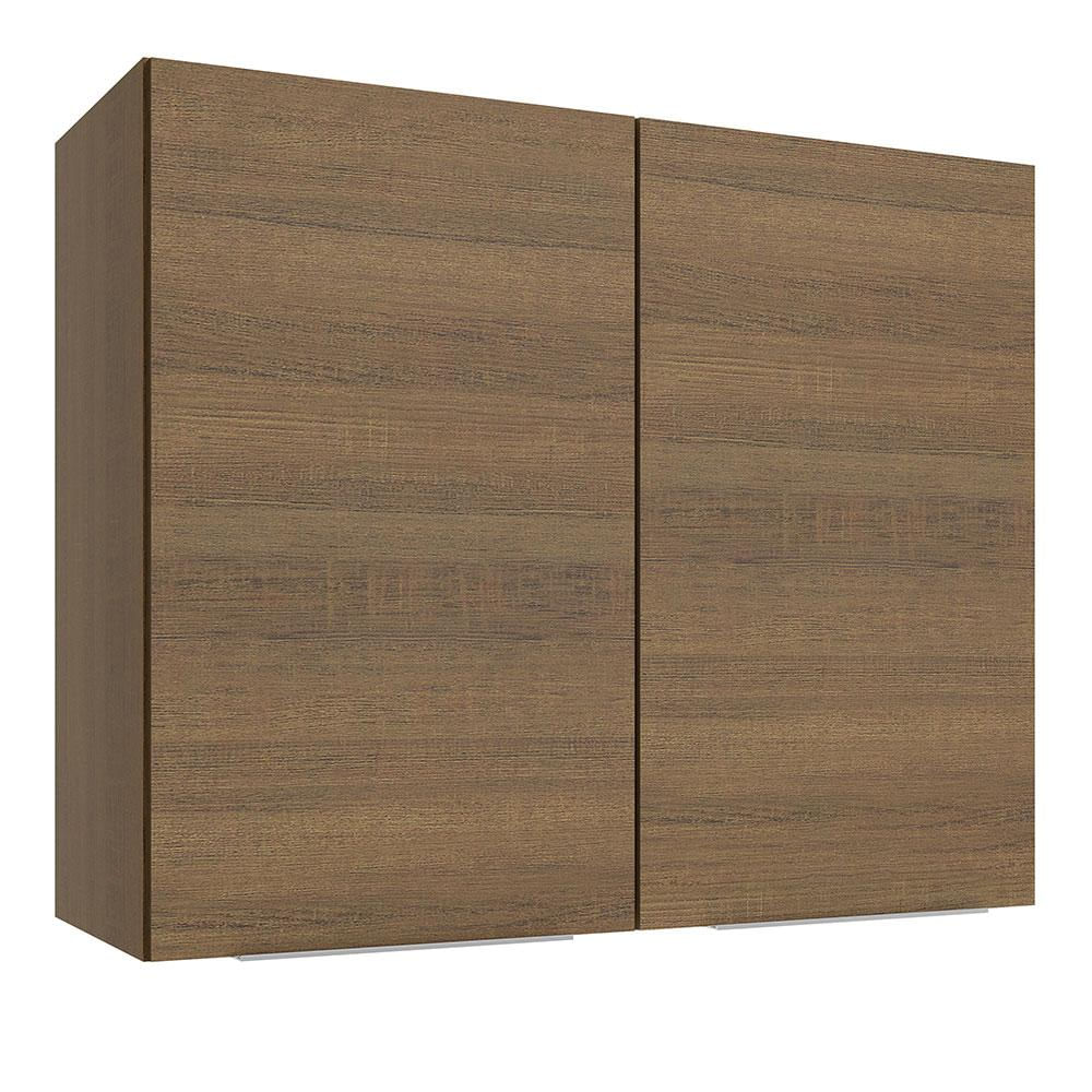 Armário Aéreo Madesa Stella 80 cm 2 Portas - Rustic