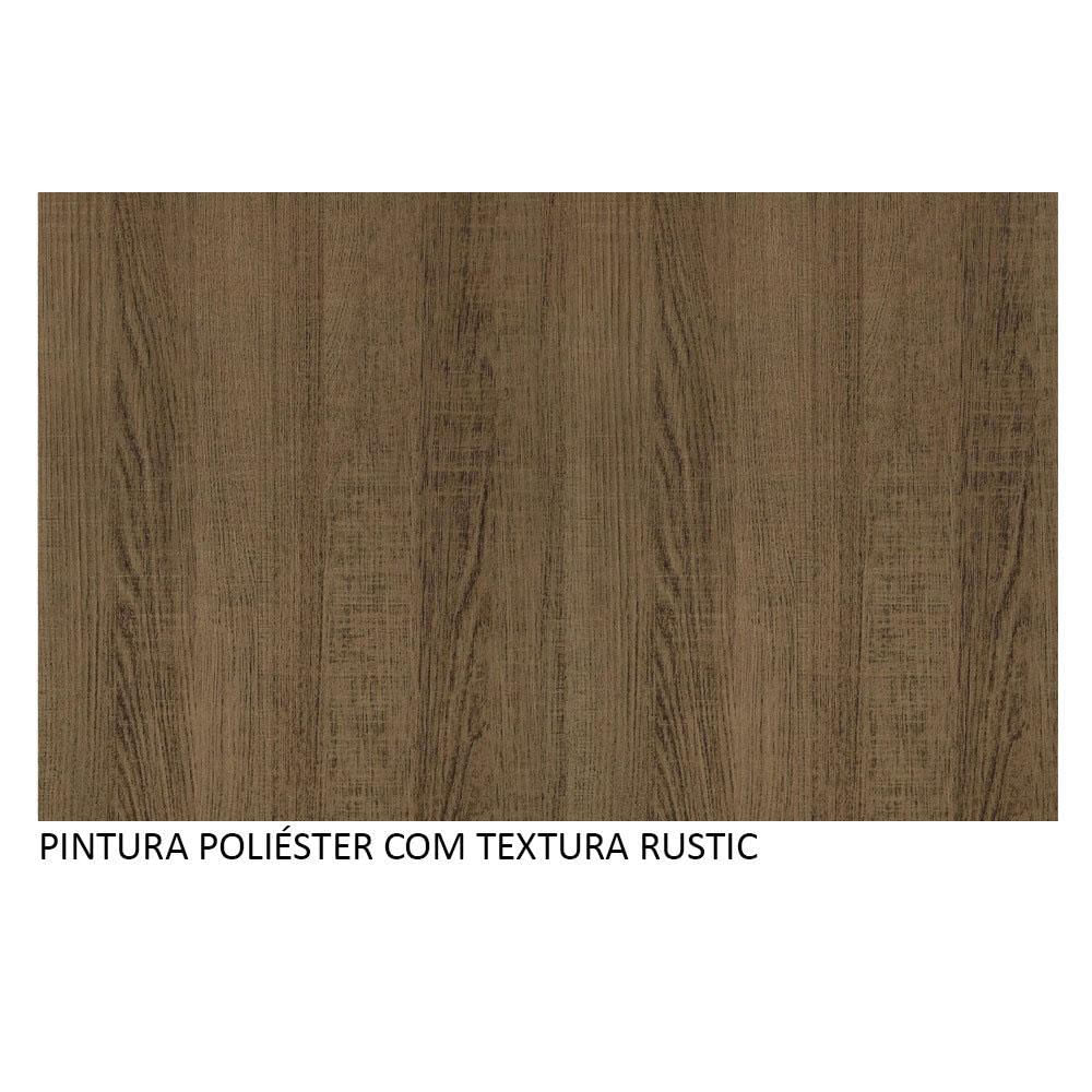 Mesa de Jantar Retangular com Tampo de Madeira Rustic 5383 Madesa Rustic