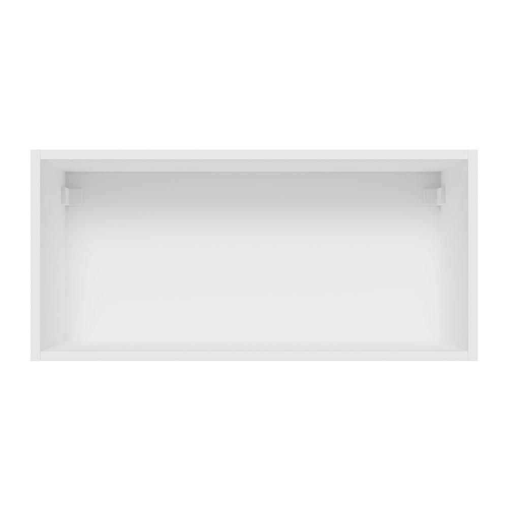 Armário Aéreo de Cozinha Madesa Glamy 70 cm 1 Porta Basculante - Branco Branco