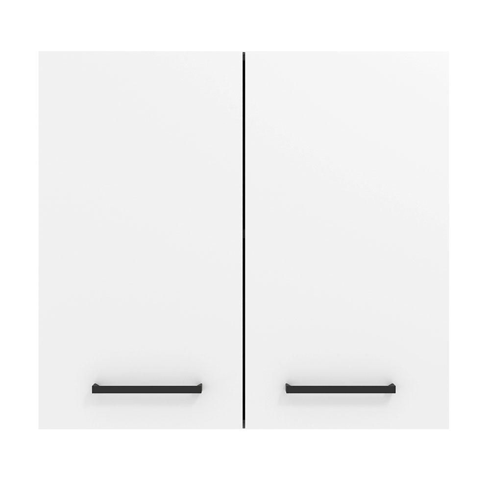 Armário Aéreo Madesa Agata 70 cm 2 Portas - Branco Branco