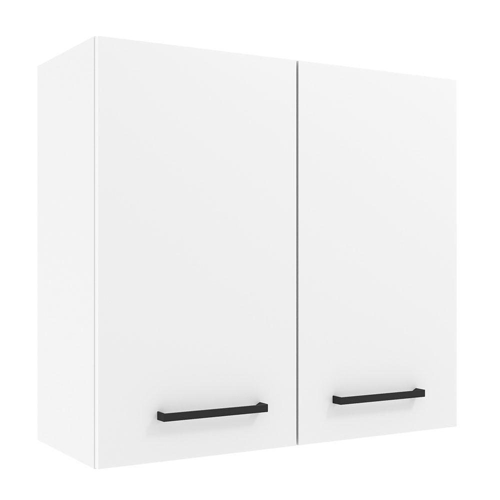 Armário Aéreo Madesa Agata 70 cm 2 Portas - Branco Branco