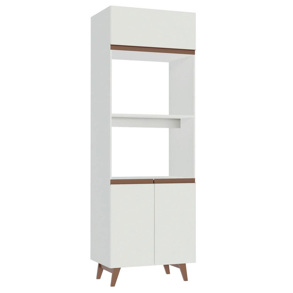 Torre Quente Madesa Reims 70 cm 3 Portas - Branco Branco