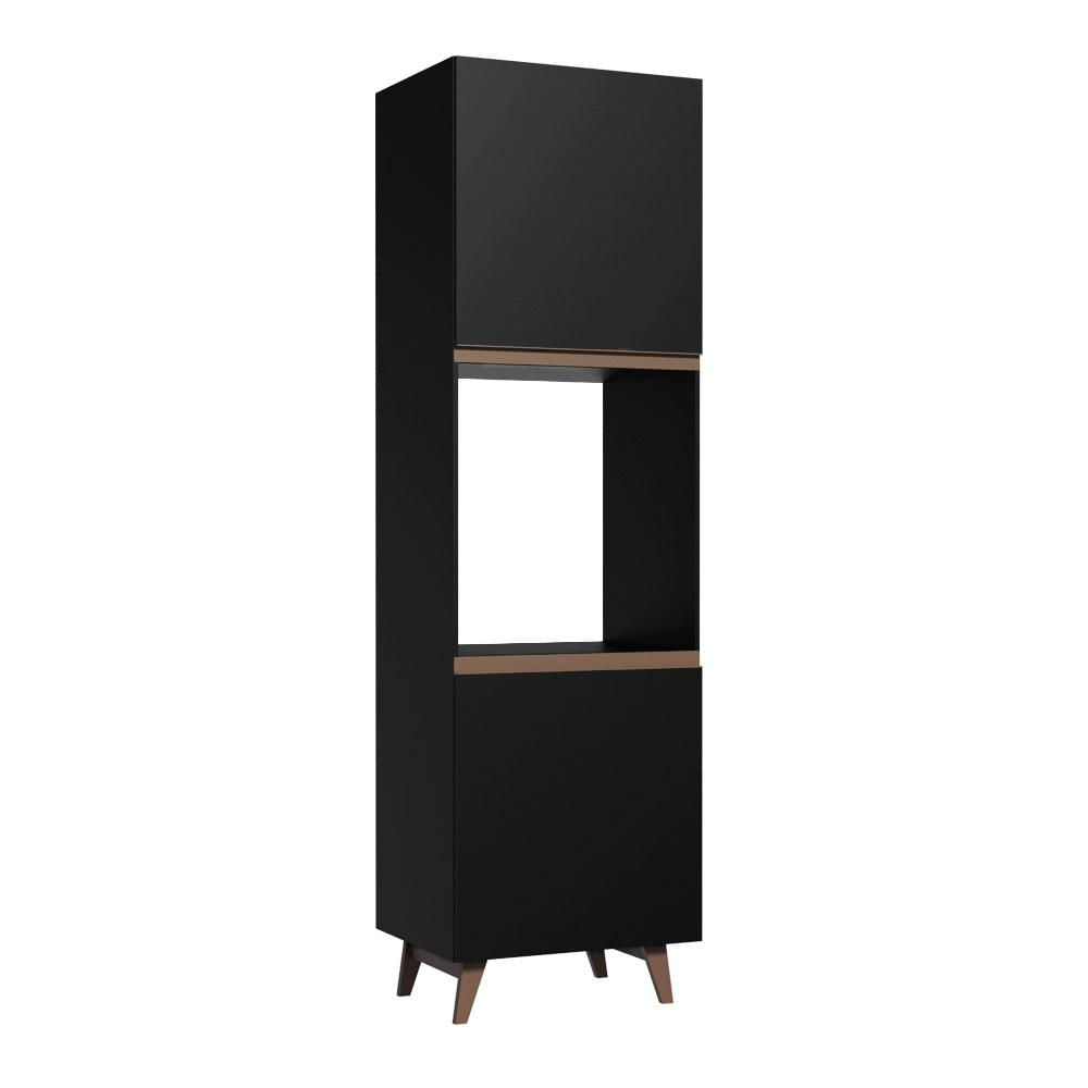 Torre-Quente Madesa Reims 60 cm 2 Portas - Preto