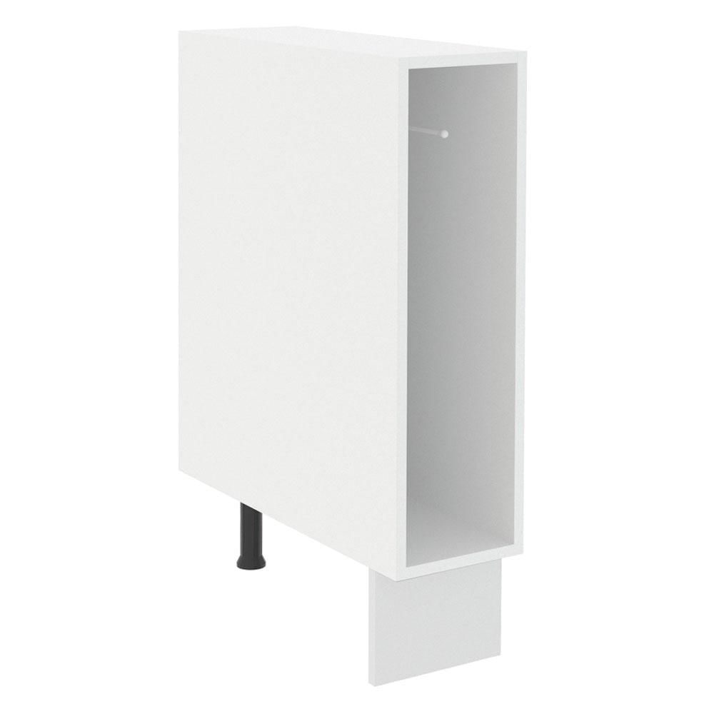 Balcão Porta-Pano Madesa para Cozinhas Lux, Glamy e Stella 20 x 60 cm (Sem Tampo) - Branco