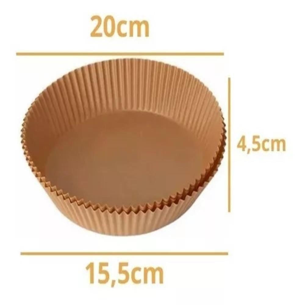 50 Formas De Papel Descartáveis 20cm Fritadeira Elétrica